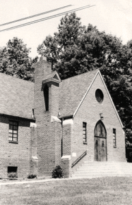 Spencerville Church, circa 1950, at Good Hope Road and Spencerville Road