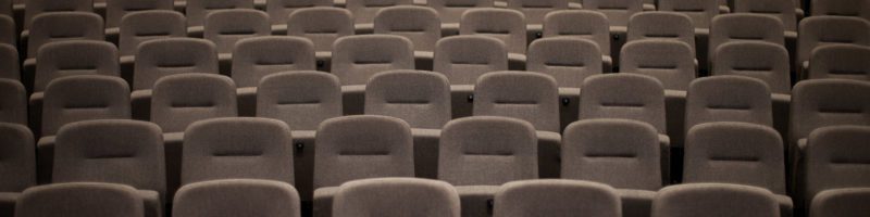 empty chairs in a church or concert hall