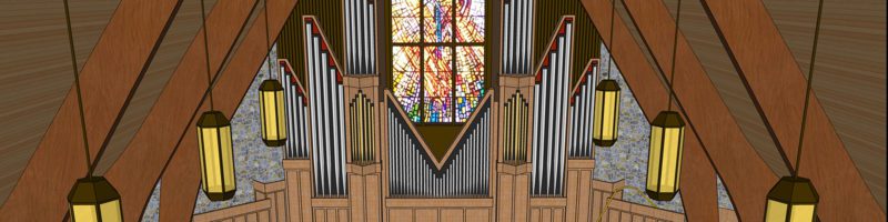 spencerville sanctuary organ platform project rendering