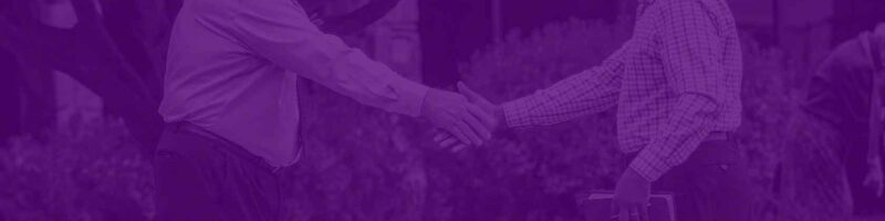 people shaking hands outside at a Spencerville Church worship service