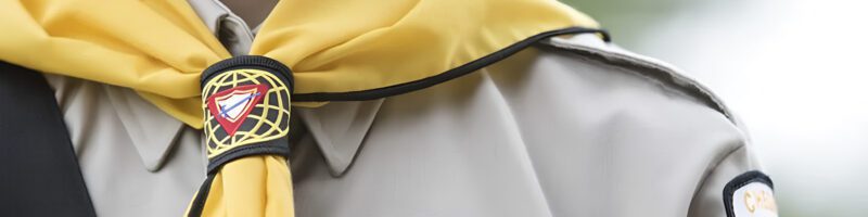 pathfinder standing in uniform